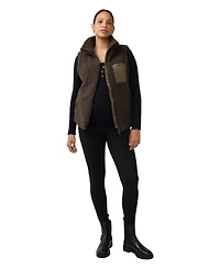 Ingrid + Isabel Maternity Mock Neck Sherpa Baby Carrier Insert Vest