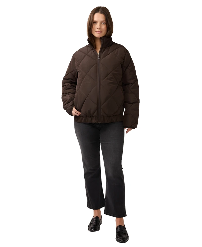 Ingrid + Isabel Maternity Grow With You Raglan Insulated Puffer Jacket