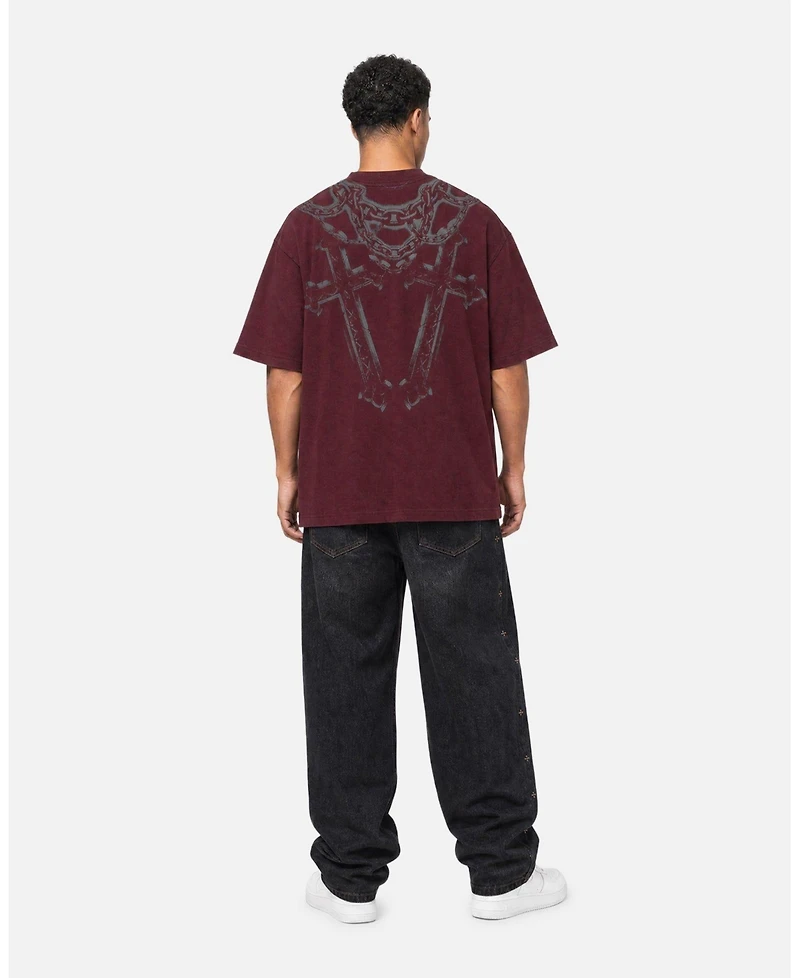 Saint Morta Men's Renaissance Oversized Graphic Washed T-Shirt