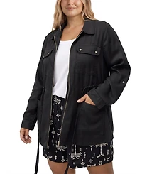 Torrid Plus Lightweight Twill Mid-Length Anorak Jacket