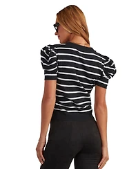 Gallery Seven Women's Trendy Puff Sleeve Knit Top