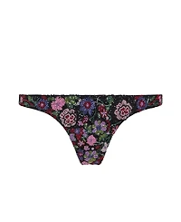 Self-Adore Women's Fleur 3D Hand-Beaded Floral Cheeky Bikini Bottom