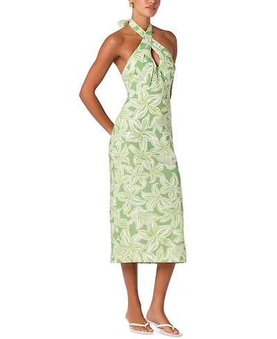 Astr the Label Women's Anita Halter Neck Midi Dress