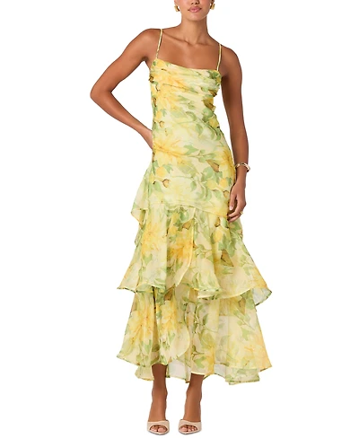 Astr the Label Women's Alison Sleeveless Tiered Dress