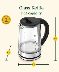 Cuisinart Clear 1.5L Glass Kettle Gk-15