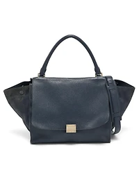 Pre-Owned Celine Women's Medium Trapeze Leather and Suede Top Handle Bag