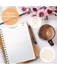 Danrong Daily Planner Faith Based Monthly Weekly Habit Tracker Devotional Journal Organizer
