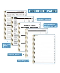 Danrong Academic Planner Weekly Monthly Hardcover Organizer with Tabs for Students Teachers