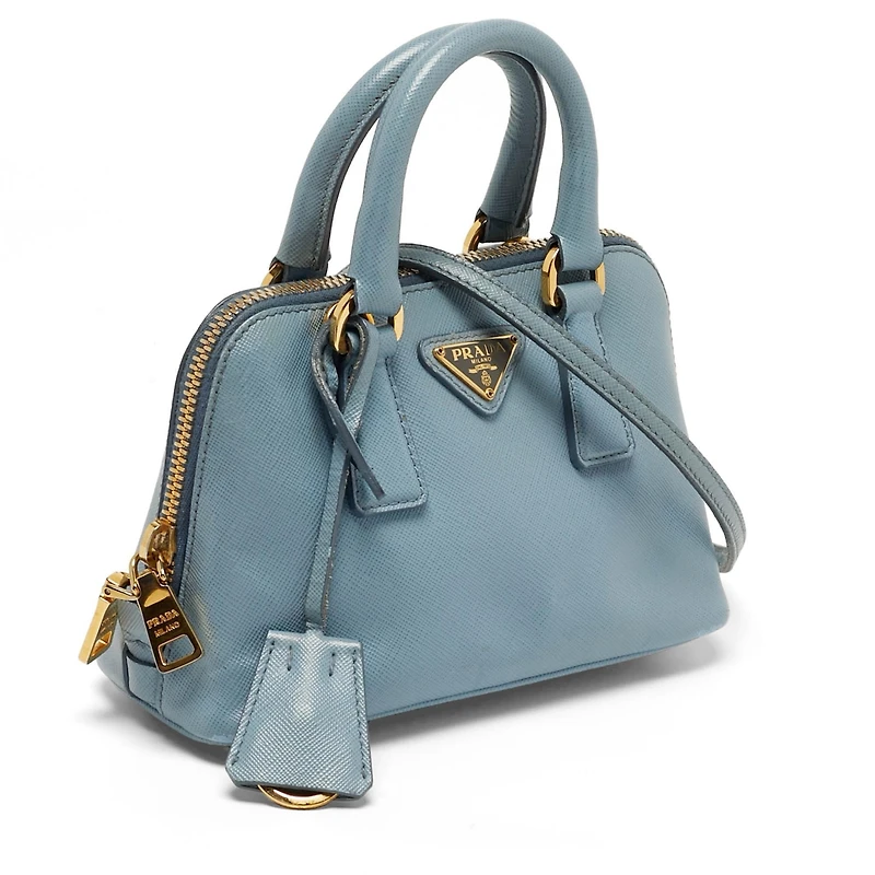 Pre-Owned Prada Women's Mini Promenade Saffiano Leather Satchel