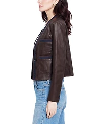 Central Park West Women's Hazel Ribbed Trim Jacket