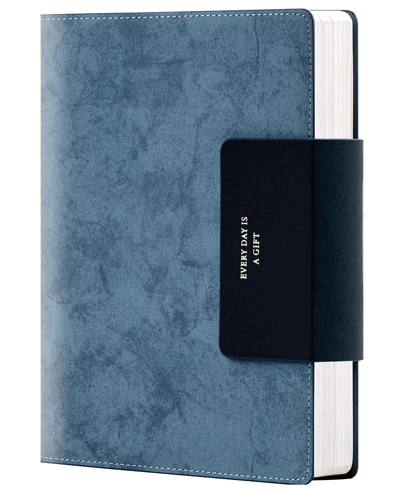 Danrong Leather Journal Notebook Lined Pages Magnetic Closure Ribbon Bookmarks Inner Pocket Premium Gift Box Writing Diary