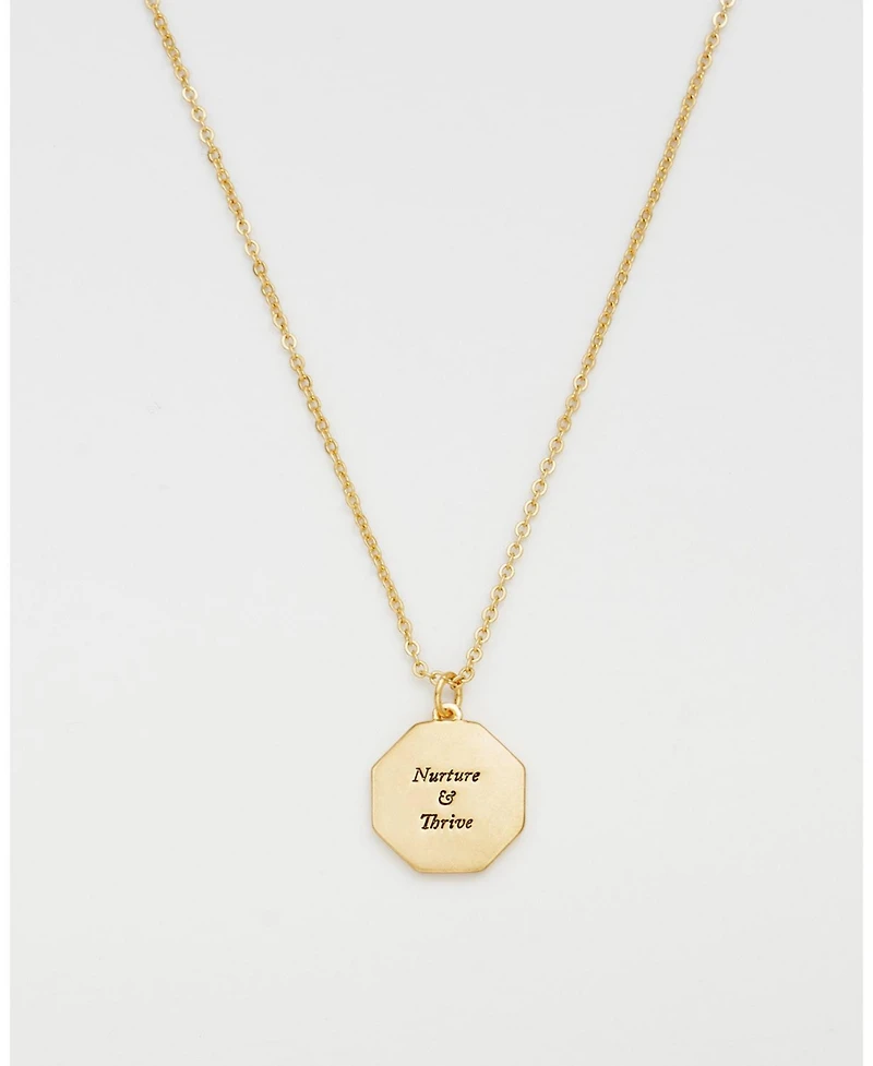 Fable England Wren and Blackberry Necklace in Gold