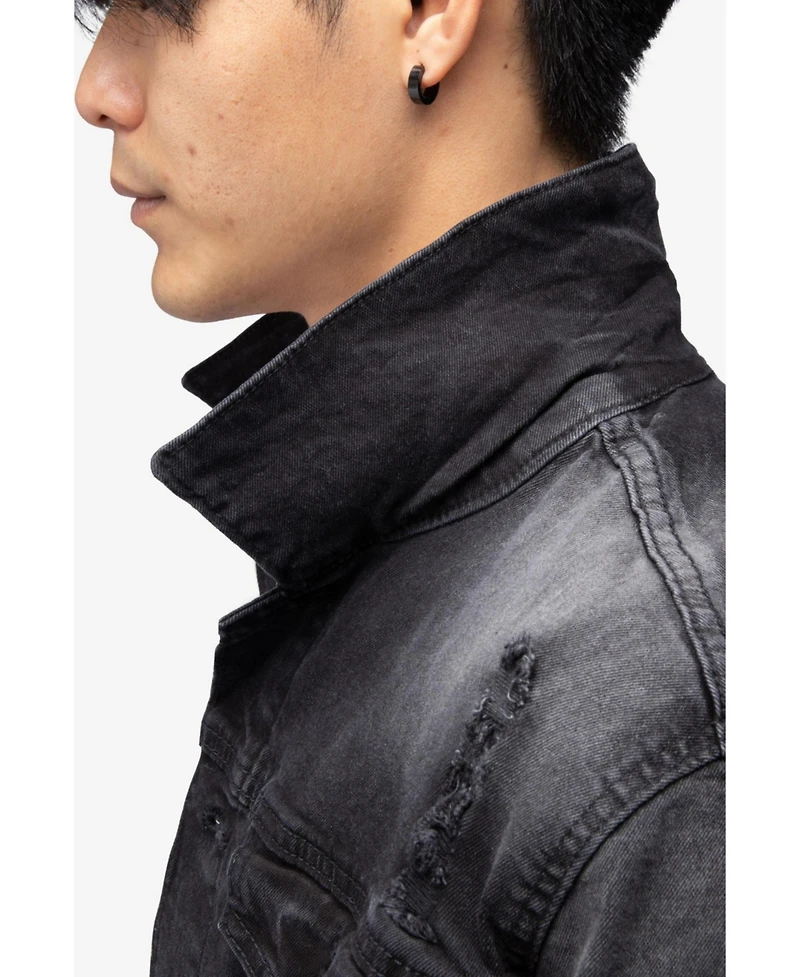 Men's Slim Washed Denim Jacket