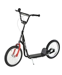 Glintex Youth Kick Scooter for Kids 5 and Up with 16 Inflatable Wheels, Adjustable Handlebar Dual Brakes, Holds 220 lbs
