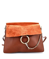 Pre-Owned Chloe Medium Faye Shoulder Bag Leather
