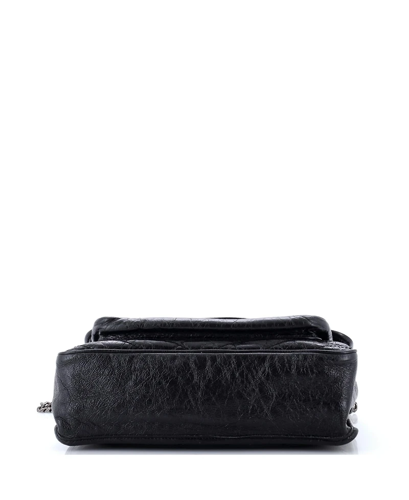 Pre-Owned Saint Laurent Large Niki Chain Flap Bag Matelasse Chevron Leather
