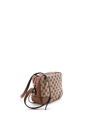 Pre-Owned Gucci Mini Bree Disco Crossbody Bag Gg Canvas with Leather