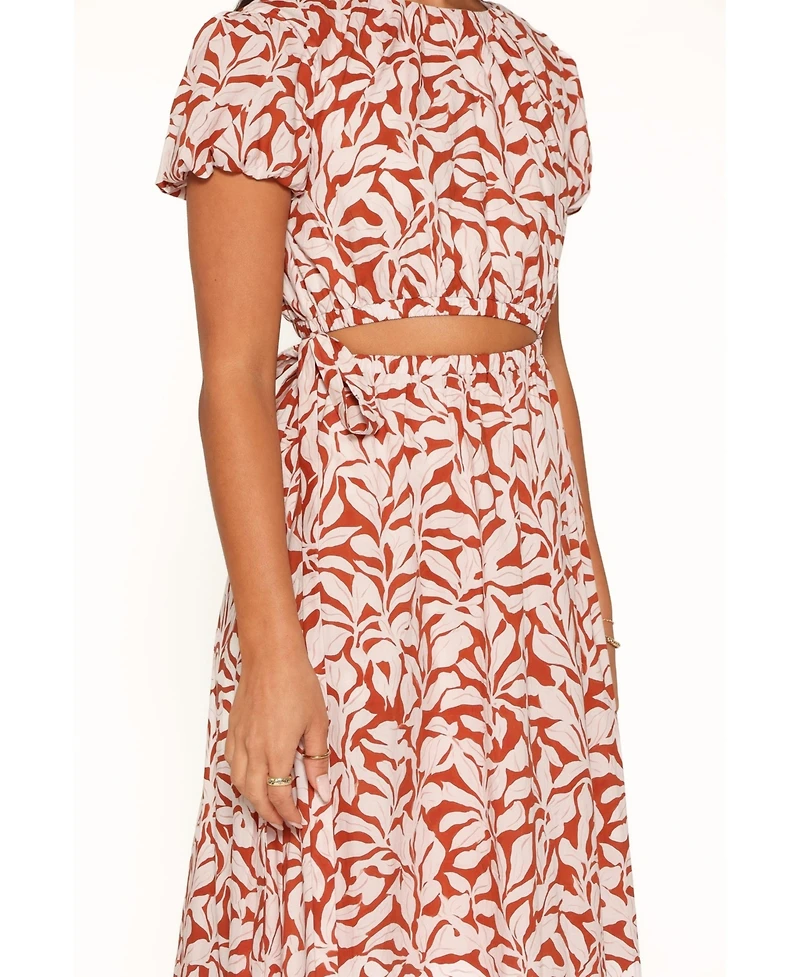Petal and Pup Women's Toria Floral Cut-Out Maxi Dress