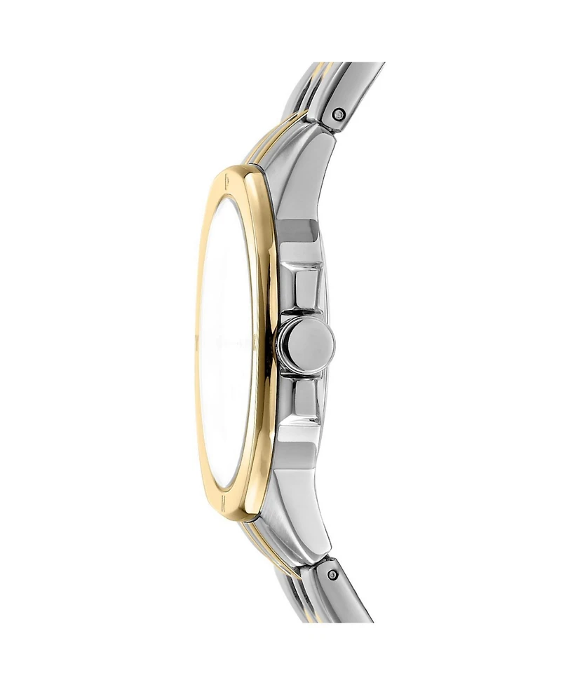 Dkny Women's Logo Quartz Two Tone Stainless Steel Bracelet Watch
