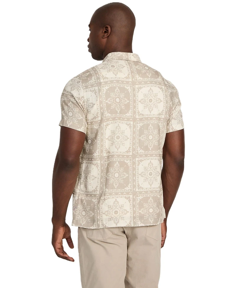 Guess Men's Mosley Tile Print Shirt