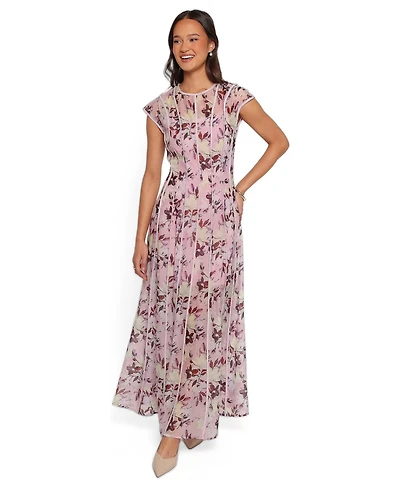 Petal and Pup Women's Livio Wedding Guest Floral-Print A-Line Maxi Dress