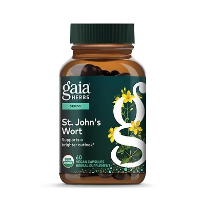 Gaia Herbs St. John's Wort - Natural Stress Support Supplement - With St. John's Wort