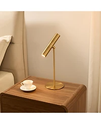 Kings Brand Furniture Cordless Rechargeable Table Lamp with Detachable Magnetic Adjustable Head, Touch Dimmable