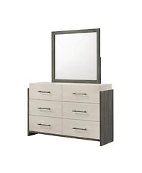 Kings Brand Furniture 6-Piece Bedroom Set - King Size Bed with Dresser, Mirror, Chest and 2 Nightstands