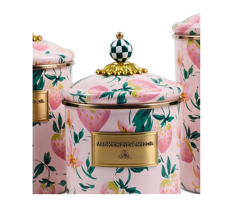 MacKenzie-Childs Strawberry Small Canister