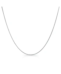 Bling Jewelry Thin Sterling Silver Curb Cuban Chain Necklace with Extender 16-18 Inch