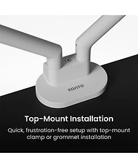 Kanto DM2 Dual Monitor Desktop Mount for 17" - 35" Displays