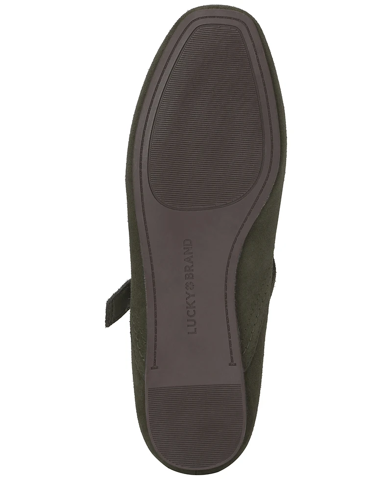 Lucky Brand Women's Albajane Buckled Mary Jane Flats