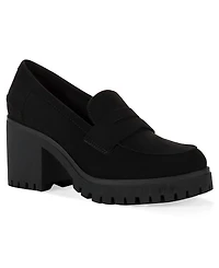 Wild Pair Women's Presscott Round Toe Heeled Loafers, Macy's Exclusive
