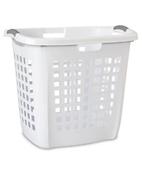 Sterilite Ultra Easy Carry Dirty Clothes Laundry Basket Hamper, White (8 Pack)