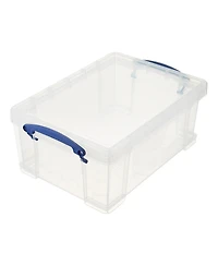 Really Useful Box 9L Storage Container with Snap Lid and Clip Lock Handle ( Pack