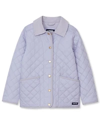 Lands' End Girls' 4-16 Water-Resistant Quilted Corduroy Collar Jacket