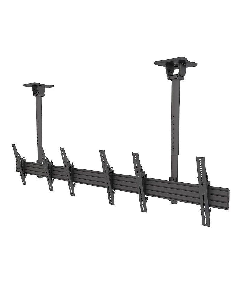 Kanto MBC311T Menu Board Ceiling Mount System with Tilting Arms for 40" - 60" TVs (3 Screens)