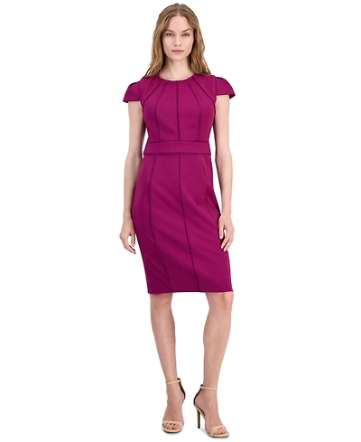 Anne Klein Petite Jewel Neck Sheath Dress