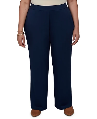 Alfred Dunner Plus Pull-On Wide-Leg Pants