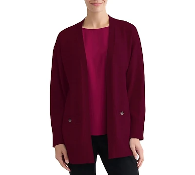 Jones New York Women's Long-Sleeve Side Slit Cardigan