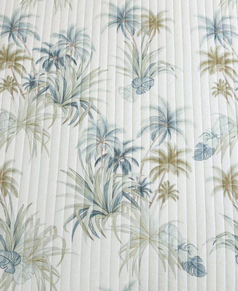 Tommy Bahama Home Serenity Palms Cotton Reversible Quilt