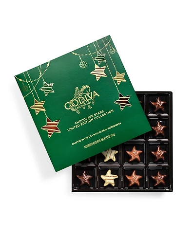 Godiva Holiday Stars Chocolate Gift Box, 16 Pieces