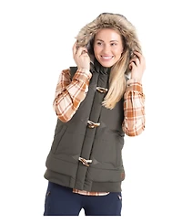 Legendary Whitetails Women's Quilted Toggle Hooded Puffer Vest