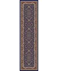 Closeout! Km Home 1318/1543/Navy Navelli Blue 2'2" x 8' Runner Rug