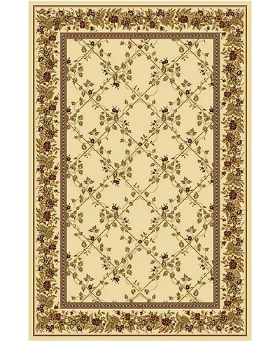 Closeout! Km Home 1427/1713/Ivory Navelli Ivory 7'9" x 11'6" Area Rug