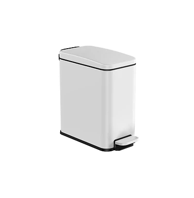 Slickblue Small Gallon Trash Bin with Lid Compact and Convenient for Home or Office Use