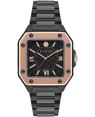 Philipp Plein Men's Plein Edge Ip Black Stainless Steel Bracelet Watch, 42mm