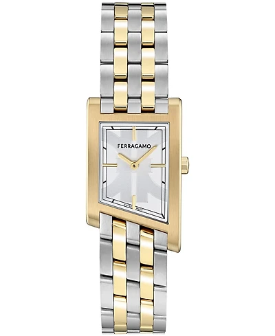 Ferragamo Men's Two-Tone Stainless Steel Bracelet Watch, 39x24mm