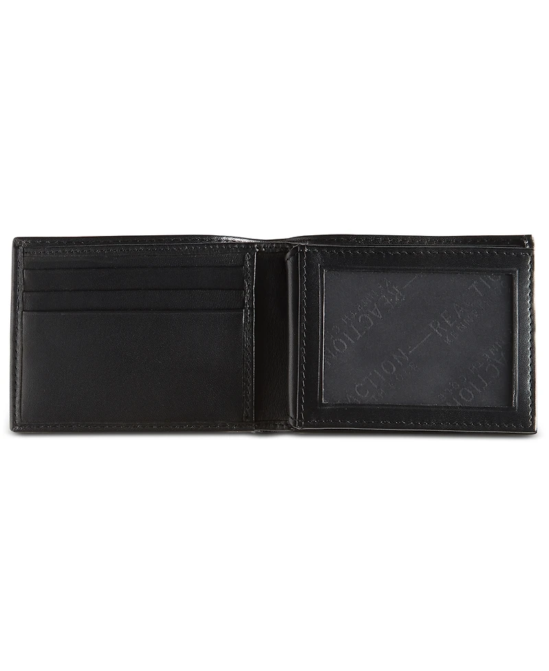 Kenneth Cole Reaction Men's Leather Nappa Rfid Extra-Capacity Slimfold Wallet