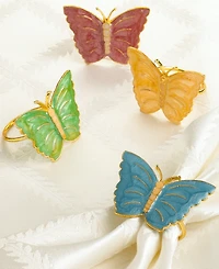 Lenox Butterfly Meadow Napkin Rings, Set of 4